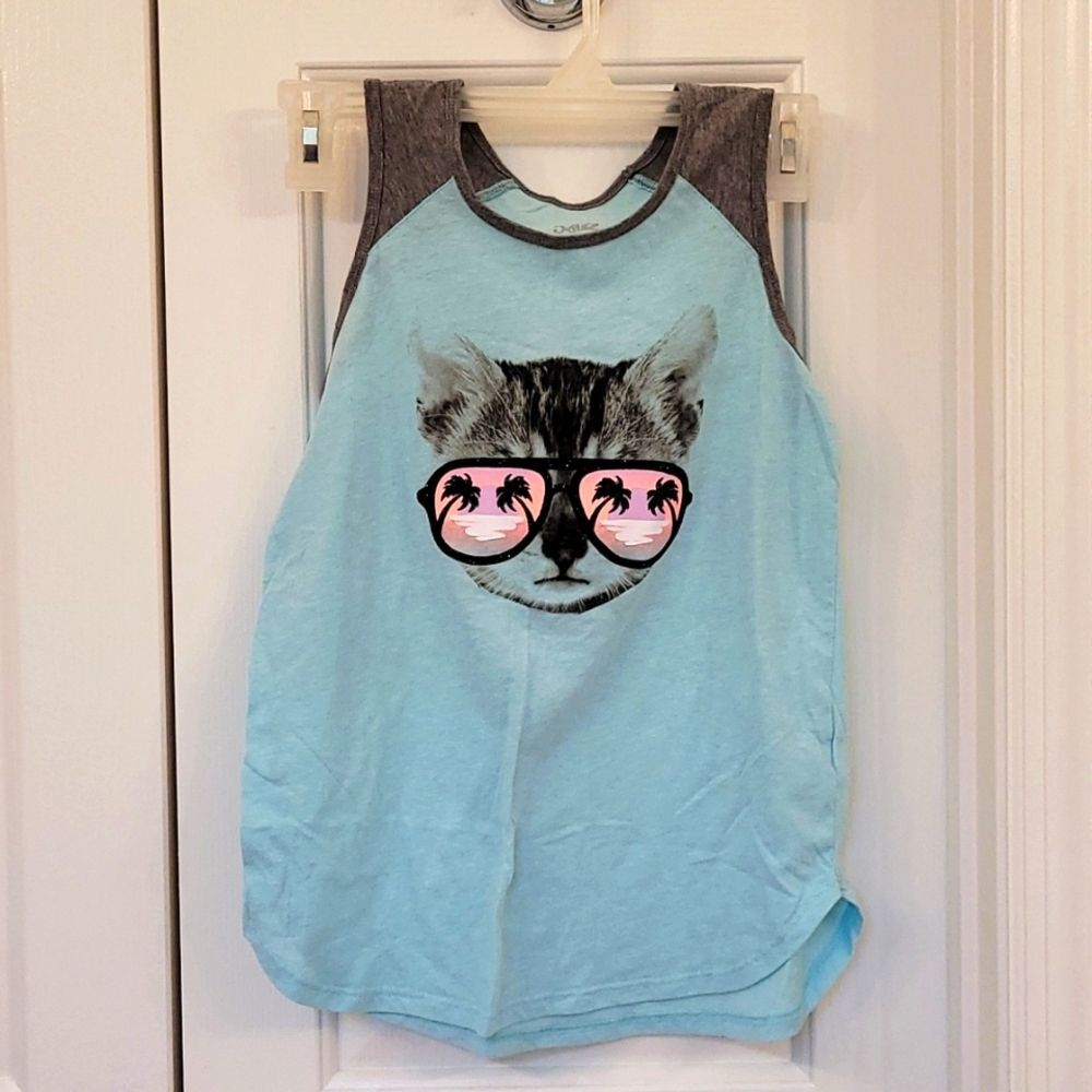 3 for $10! Justice Cool Cat Tank Girl Size 10